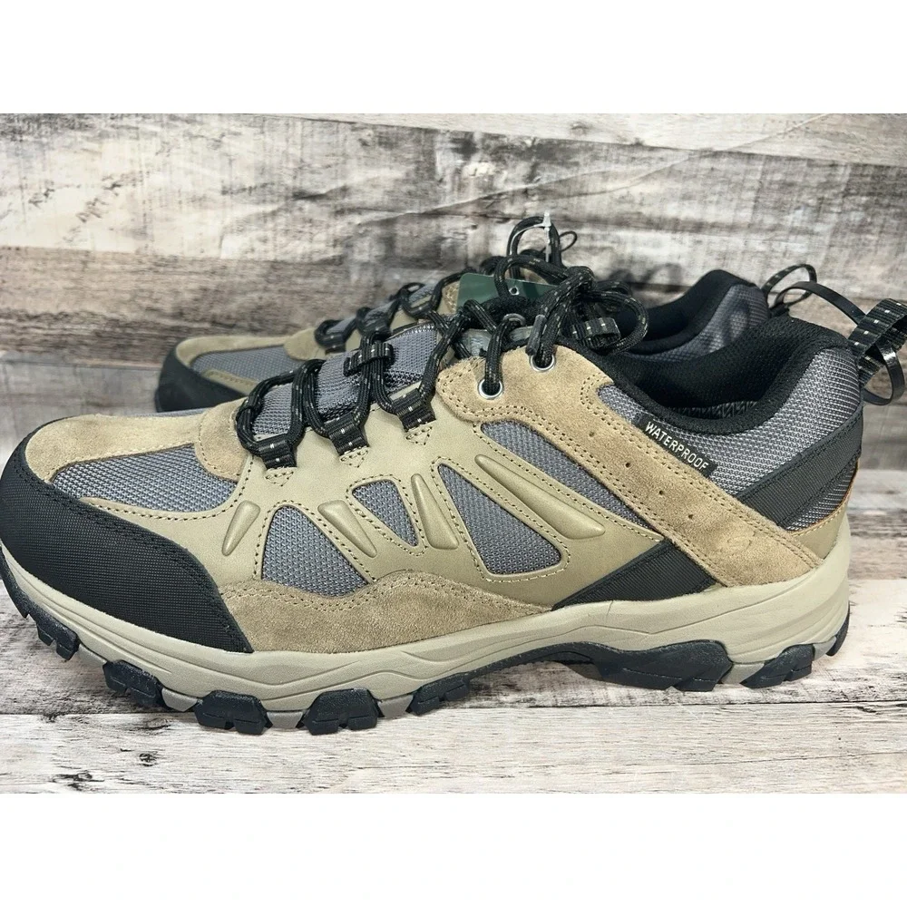 Skechers Men's Waterproof Hiking Shoes Camping Brown Size 13
